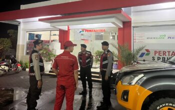 Patroli Dialogis Polres Lombok Barat Jaga Kamtibmas SPBU