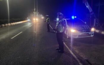 Polres Lombok Barat Patroli Jalur BIL 1 dan BIL 2 Malam Hari