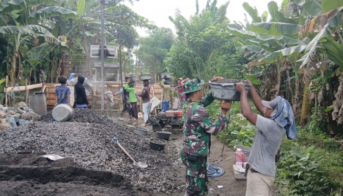 Semangat Warga dan TNI Bangun Jembatan Garuda Inisiasi Presiden Prabowo