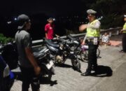 Pastikan Jalur Bypass Aman, Satlantas Polres Lombok Barat Gelar Patroli Intensif Hingga Dini Hari