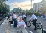 Patroli Bersepeda dan Segway, Polda NTB Amankan Car Free Day Udayana