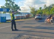 Rawan Sore Satlantas Polres Bima Kabupaten Cegah Kemacetan dan Kecelakaan Lalulintas