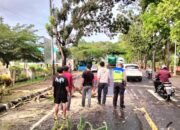Cuaca Ekstrem, Satlantas Polres Lombok Barat Patroli