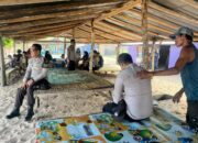 Melalui Patroli Cipkon Polsek Monta Sambangi Warga di Selatan Kecamatan Monta Hingga Pantai Wane