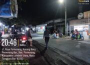 Patroli Strong Point Polsek Pemenang Jaga Simpang Empat Pelabuhan Bangsal, Suasana Kondusif