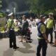 Kawasan Bundaran Penas Lombok Barat Dijaga Ketat Personel Gabungan