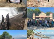 Sambut Hari Bhayangkara ke-80, Polsek KP3 Polres Bima Kabupaten Gotong royong Membersihkan Pantai Kalaki