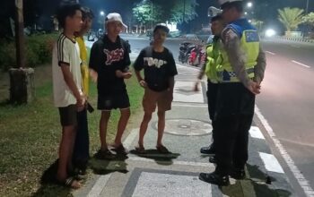 Patroli Malam Polres Lombok Barat Jamin Keamanan Jalur Vital Bypass BIL 2