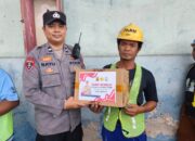 Program Nutrisi Mantap, Polsek Lembar Salurkan Bantuan Pangan Layak