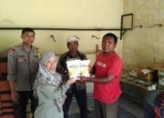 Bhabinkamtibmas Lembar Dukung Ketahanan Pangan Kelompok Tani Pade Angen