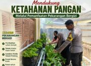 Bhabinkamtimas Polsek Senori Polresta Tuban Polda Jatim Sambang Pekarangan Pangan Bergizi Warga Desa Sendang Guna Mendukung Ketahanan Pangan