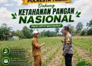 Dukung Astacita, Polsek Palang Polresta Tuban Pantau Langsung Lahan Jagung milik warga Desa Glodog