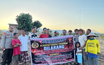 Pastikan Wilayah Hukumnya Bebas Hotspot, Polsek Soromandi Gencarkan Patroli dan Sosialisasi Larangan Karhutla